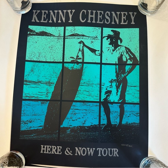 VIP Exclusive Numbered Kenny Chesney Here and Now Tour poster - Picture 1 of 5